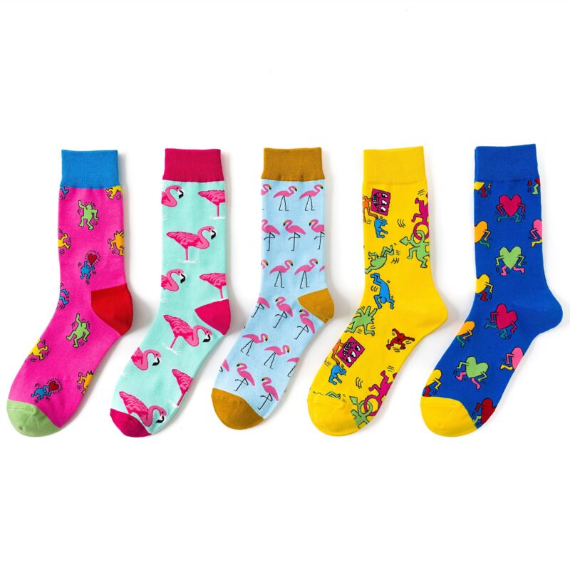 Neue Lustige Frauen Mode Harajuku Bunte Socken Nette Kunst Ei serie persönlichkeit Baumwolle Weibliche socken – Bild 5