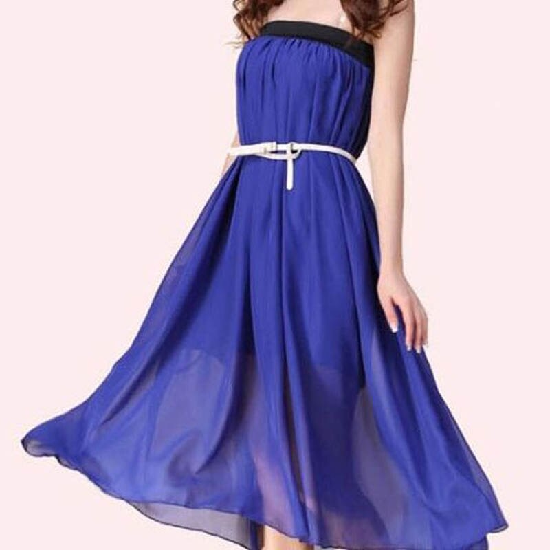 Neue Marke Mode Designer Sexy Stil Rock Frauen Sexy Chiffon Candy Farbe Lange Rock Hohe Qualität Schöne designs Heißer verkauf – Bild 3