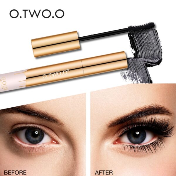 O.TW O.O 3D Mascara Verlängerung Schwarz Lash Wimpern Verlängerung Wimpern Pinsel Schönheit Make-Up Lange-tragen Gold Farbe Mascara d01