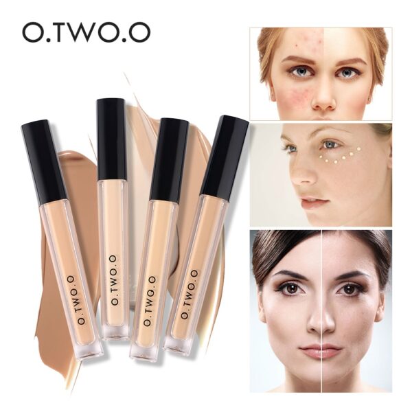 O.TW O.O Make-Up Concealer Flüssigkeit Komfortable Voll Abdeckung Augen Dunkle Augenringe Makel 4 Farben Neue Dunkle Haut Gesicht Contour Kosmetik