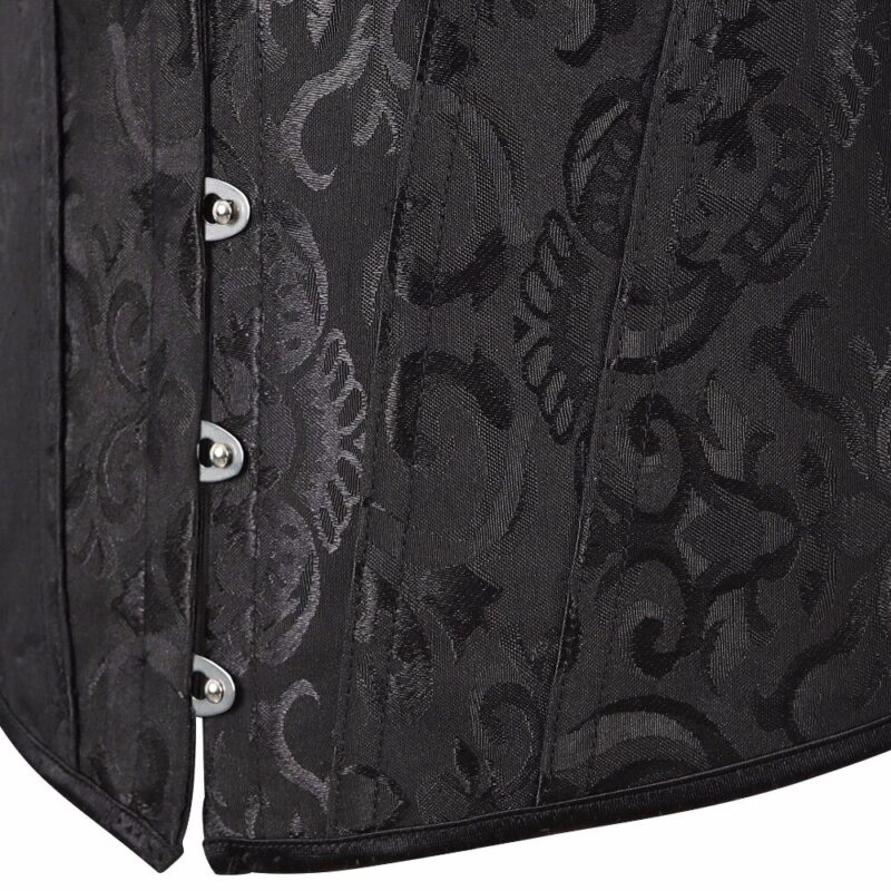 Off schulter Korsett Solide Korsetts Overbust Korset Bustier Sexy Lolita Frauen Mädchen Outwear Taille Abnehmen Spitze rüschen Gorset – Bild 6