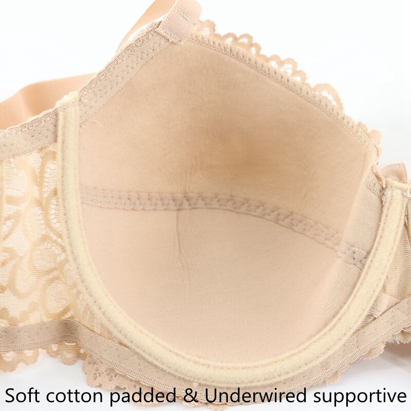 PariFairy Französisch Stil Bh Sexy Tiefem V Spitze mädchens Bh Bügel Thin Cup Frauen Unterwäsche Einstellbar Dessous Weiche Baumwolle bhs – Bild 5