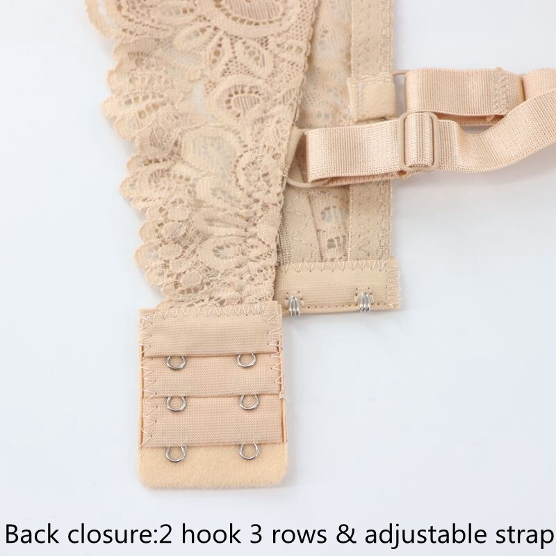 PariFairy Französisch Stil Bh Sexy Tiefem V Spitze mädchens Bh Bügel Thin Cup Frauen Unterwäsche Einstellbar Dessous Weiche Baumwolle bhs – Bild 6
