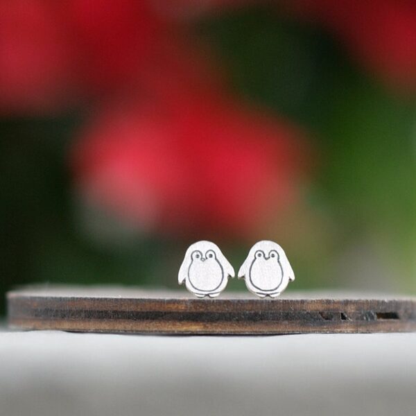 Pinguin Stud Ohrringe Niedliche Ohrringe Charme Weihnachten Geschenk Geburtstag Tier Schmuck Für Frauen