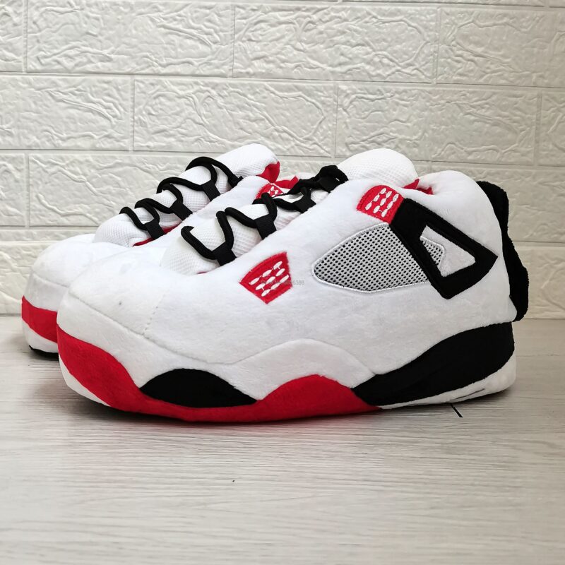 Plüsch sneak plus größe frauen schuhe 44 45 46 rutschen frauen pelz frauen schuhe pelzigen hausschuhe Winter Indoor flauschigen hausschuhe – Bild 5
