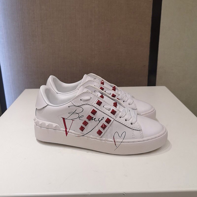 Plus Größe 43 44 Luxus Marke Weiß Schuhe Frauen Lace Up Casual Tenis Turnschuhe Paar Schuhe für Männer Frauen Zapatos de Mujer ER40 – Bild 2