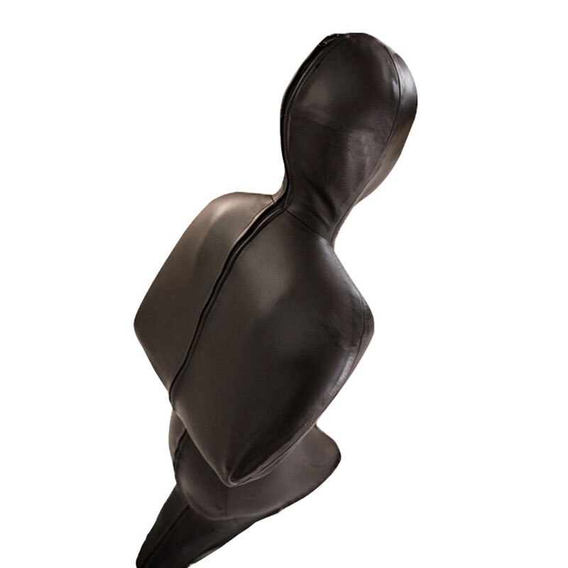 Plus Größe Latex Volle Abdeckung Body Faux Leder Hohe Elastizität Body Overall Homosexuell Kostüm Sexy Dessous Sexy Engen Homosexuell Tragen – Bild 2
