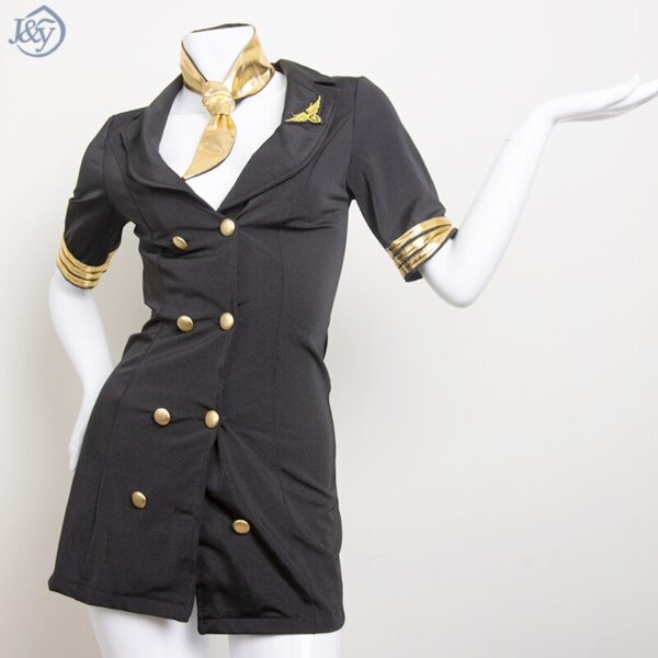 Polizei Frauen Cosplay Kostüme Abzeichen Prop Sexy Kleid Stewardess Stewardess Rolle Spielen Mädchen Armee Uniform Afrika Kleidung Halloween