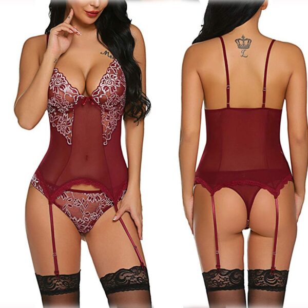 Porno Sexy body Dessous Frauen Heißer Erotische Baby Puppen Kleid Lenceria Sexy Mujer Sexi Babydoll Unterwäsche SexyTeddy Kostüme