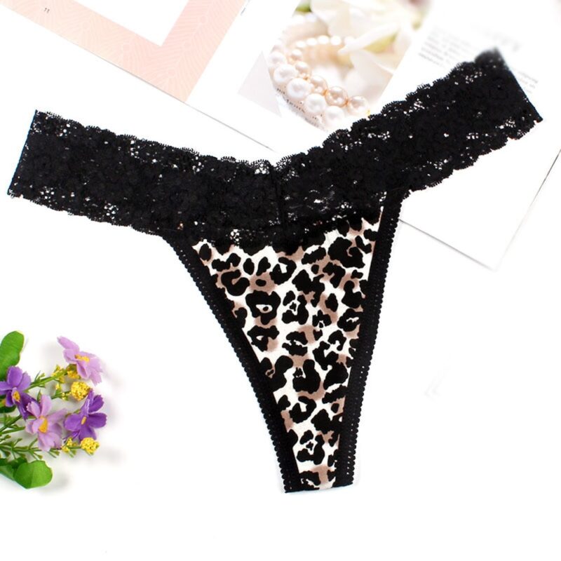 S-2XL Sexy Frauen Spitze Höschen Leopard Print G-string Thongs Plus Größe Dessous Dessous Damen Unterwäsche Mode Sexy Unterhose