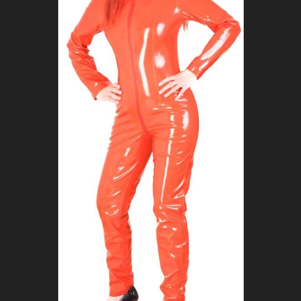 Sexy Dessous Frauen Latex Catsuit Faux Leder Front Zipper Gabelung 2018 Body Fetisch Kostüme Erotische Dessous Plus Größe 6xl