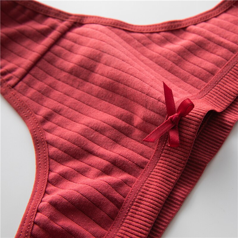 Sexy Frauen Höschen G-String Unterwäsche Mode Baumwolle Tanga Atmungsaktiv Briefs Damen Weiche Dessous Low Rise Pantys Intime – Bild 3
