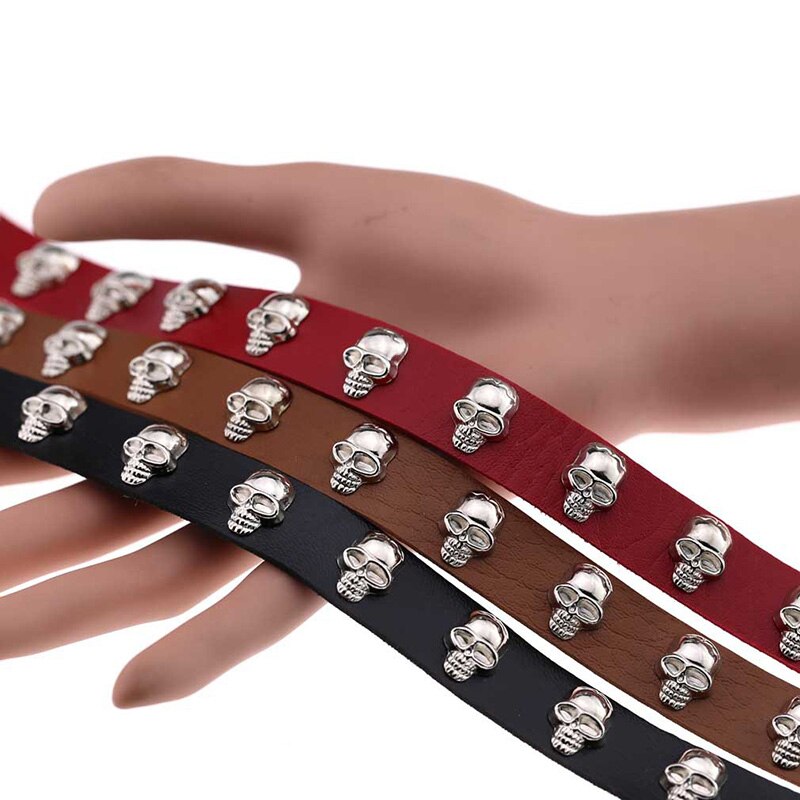 Sexy Halskette PU Leder Halsband Punk Goth 100% Handgemachte Shantou Neck kurze Kette Schmuck gothic frauen Halloween cosplay Kragen – Bild 4