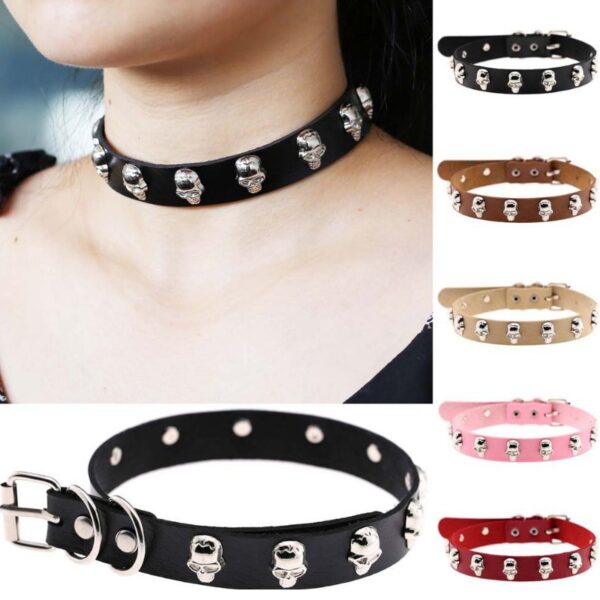 Sexy Halskette PU Leder Halsband Punk Goth 100% Handgemachte Shantou Neck kurze Kette Schmuck gothic frauen Halloween cosplay Kragen
