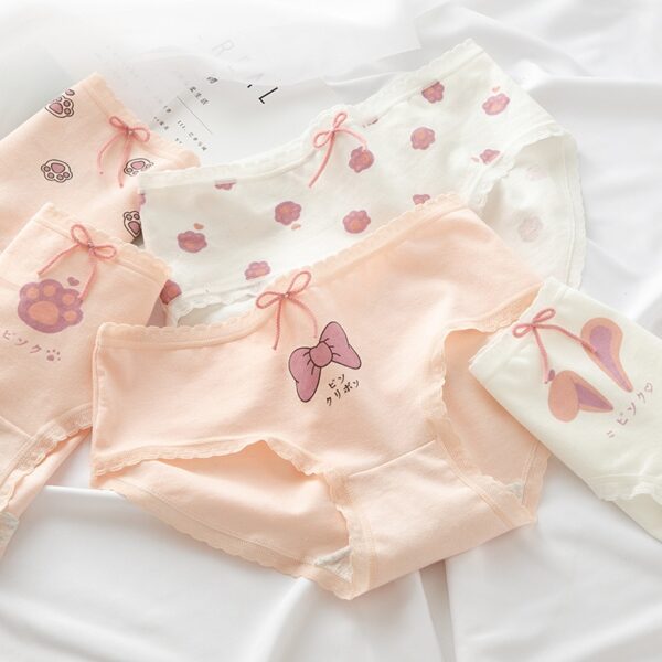 Sexy Katze Klaue Japanischen Unterwäsche Damen Baumwolle Unterwäsche Mode Damen Unterwäsche Atmungsaktive Unterwäsche Frauen Unterwäsche