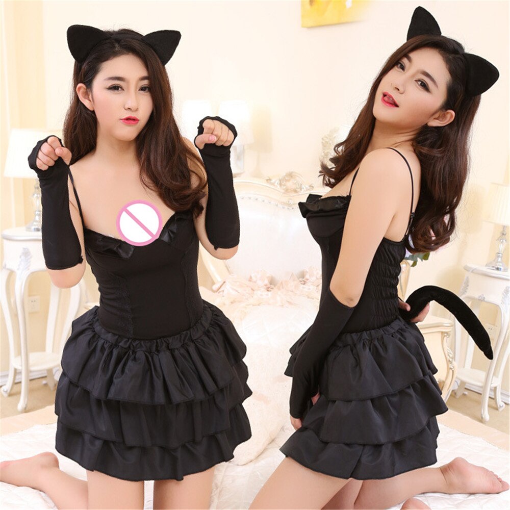 Sexy Porno Dessous Babydoll Erotische Kostüm Frau Dessous Spitze Maid Kleid Sexy Unterwäsche Sexi Lenceria Erotische Dessous Cosplay – Bild 6