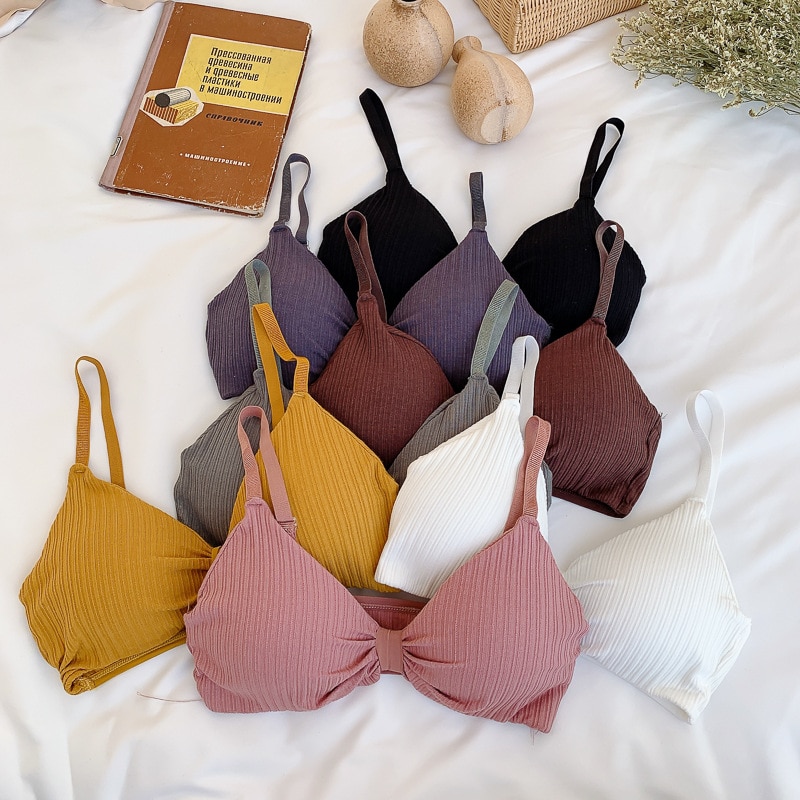 Sexy Push Up Bhs Für Frauen Draht Freies Bh Baumwolle Bralette Wireless Bh Nahtlose Unterwäsche Weibliche Sexy Dessous Büstenhalter BH