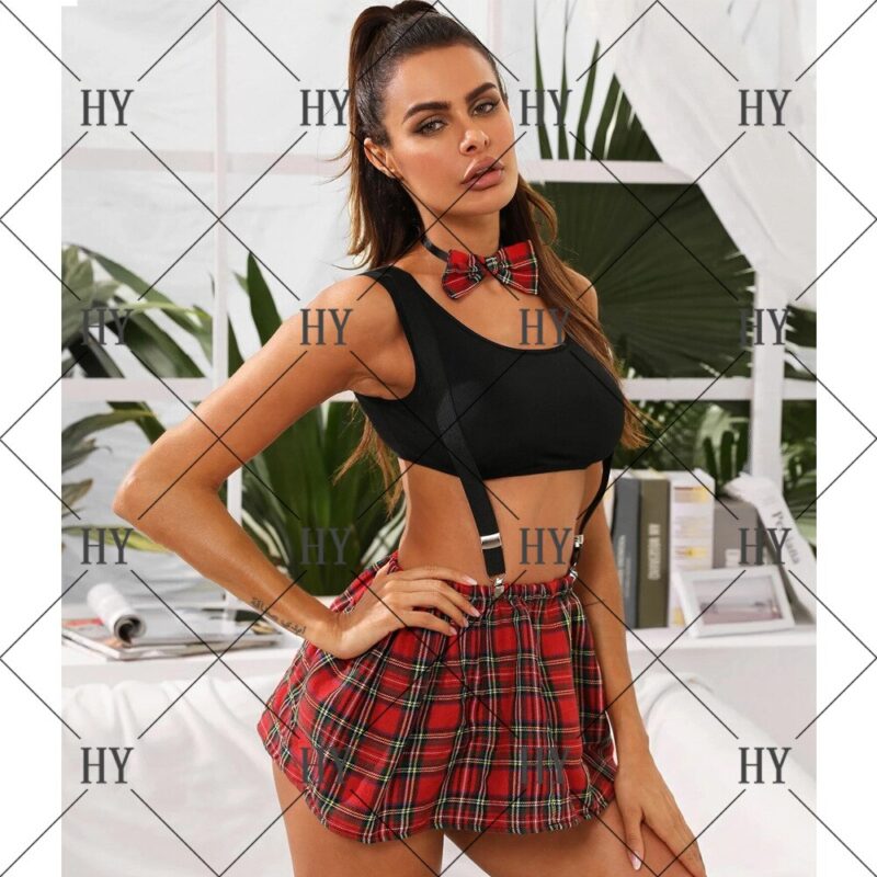 Sexy Schule Cosplay Student Uniform Frauen Dessous Unterwäsche Erotische Babydoll Kostüm Lenceria Mädchen Halloween Heraus Nachtwäsche – Bild 4