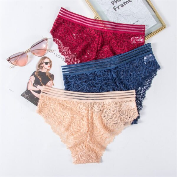 Sexy Spitze Höschen Frauen Unterwäsche Hohl Band Sexy Schriftsätze Weibliche Dessous Floral Damen Unterhose Mädchen Panty Neue