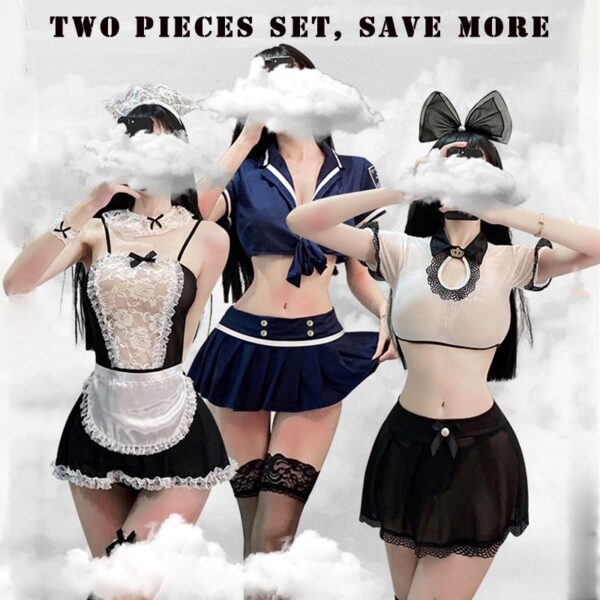 Sexy Uniform 9 Verschiedene Stil Halloween Cosplay Kostüme Erotische Dessous Frauen Maid Outfit Heißer Mädchen Kleid Kawaii BabbyDoll Set