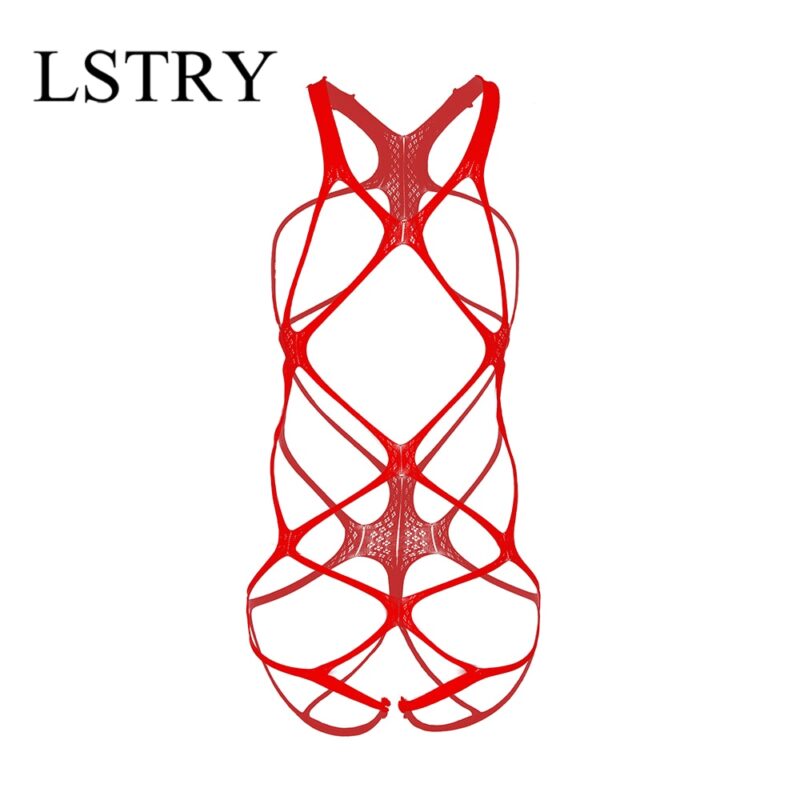 Sexy Öffnen Gabelung Fetisch Bodystocking Frauen Erotische Dessous Porno Babydoll Ouvert Körper Anzug Unterwäsche Kostüme Latex Catsuit