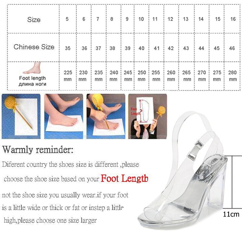 Silentsea Sommer Transparent Heels Frauen Sandalen PVC Klar Heels Schuhe Frau Knöchel Marke Sexy High Heels Schuhe 35-41 – Bild 6