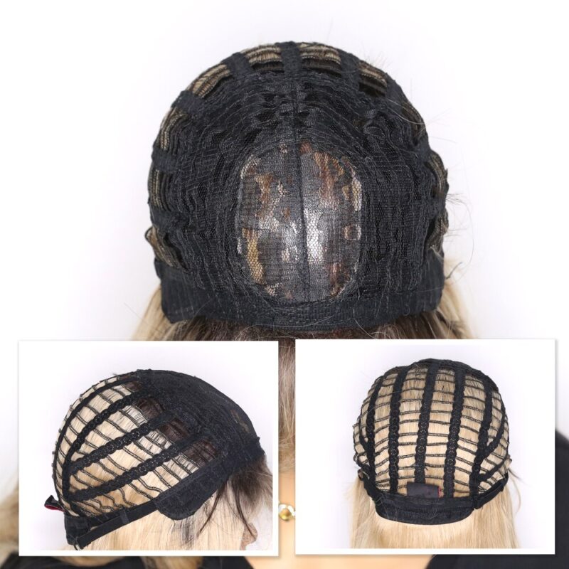 Sivir Ombre Schwarz Braun Synthetische Perücken mit Pony für Schwarze Frau Lange Natürliche Welle Cosplay Hitzebeständige Fibre perücken für frauen – Bild 6