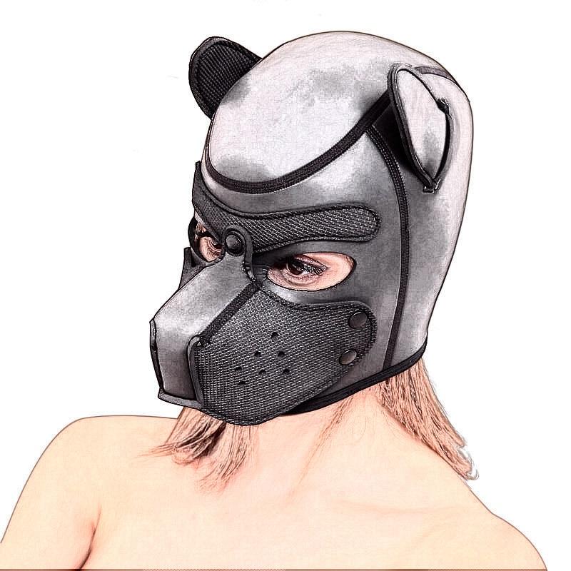 Slave Padded Latex Gummi Hund Hauben Zu Bdsm Bondage Pup Cosplay, Erotische Maske Kostüme Für Sex, intimität Waren Für Paare Flirten – Bild 6