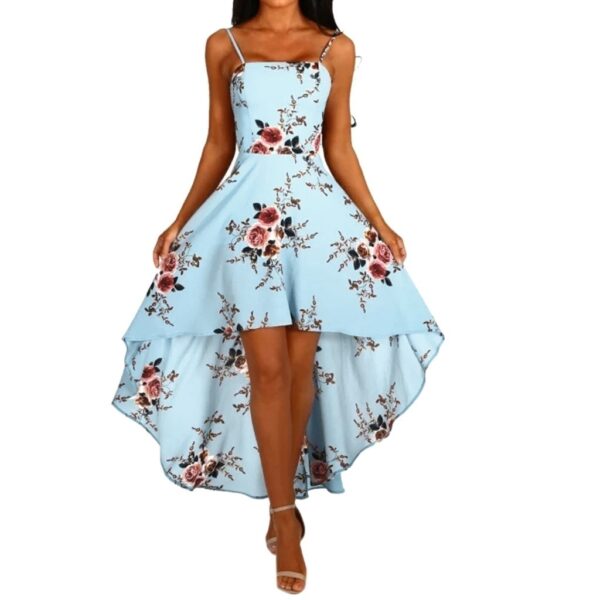 Sommer Mode Frauen Sling Kleider Casual Backless Kleid Damen Floral Gedruckt DressSwallowtail Kleider Schlank Strand Kleid