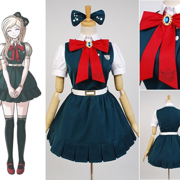 Super Danganronpa 2: Sayonara Zetsubo Gakuen Sonia Nevermind Cosplay Kleid Schuluniform Mädchen Top Rock Kostüme Für Frauen