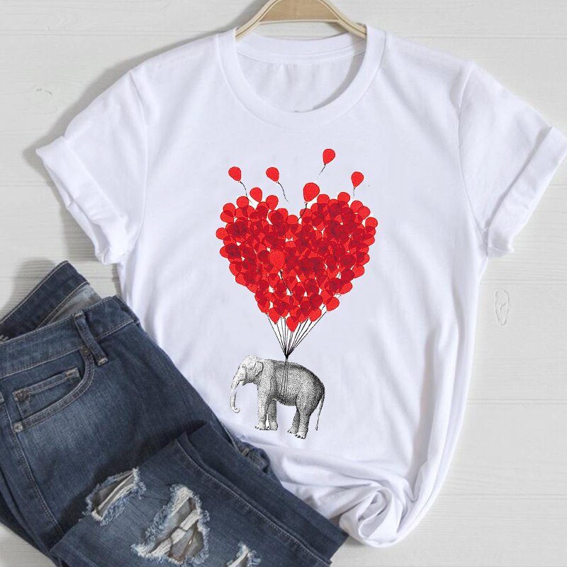 T-shirts Frauen Lip Leopard Liebe Mode 90s Trend 2021 Frühling Sommer Kleidung Grafik T-shirt Top Dame Druck Weibliche T t-Shirt – Bild 5