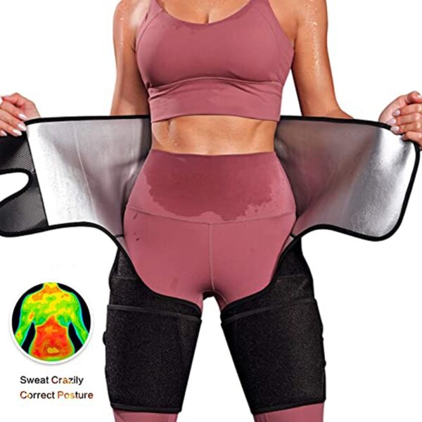 Taille Trainer Gürtel für Frauen Taille Oberschenkel Trimmer Kolben-heber Abnehmen Training Schweiß Band Körper Shaper Einstellbare Hip Enhancer