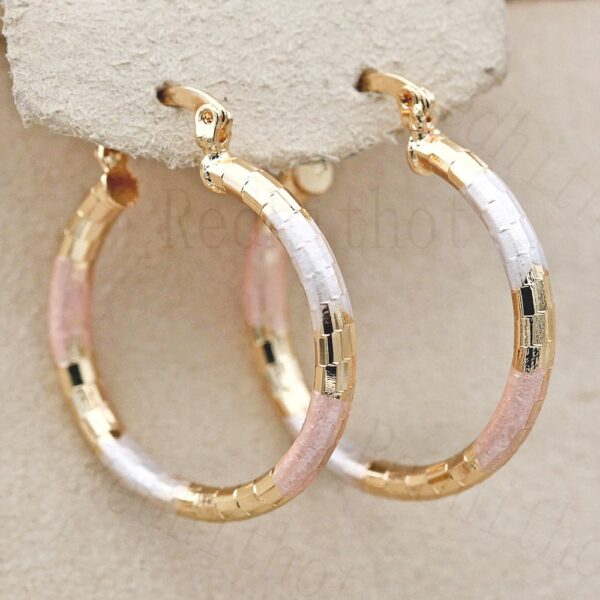 Trendy Erklärung Gold Kupfer Hoop Ohrringe Für Frauen Runde Gold Eardrop Luxus Schmuck Zubehör für Hochzeitstag Geschenk