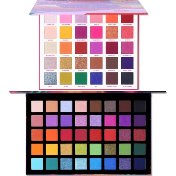 UCANBE 2 teile/los Supersize Lidschatten Palette Make-Up Set Bunte Künstler Schimmer Glitter Matte Pigmentierte Pulver Gedrückt Lidschatten