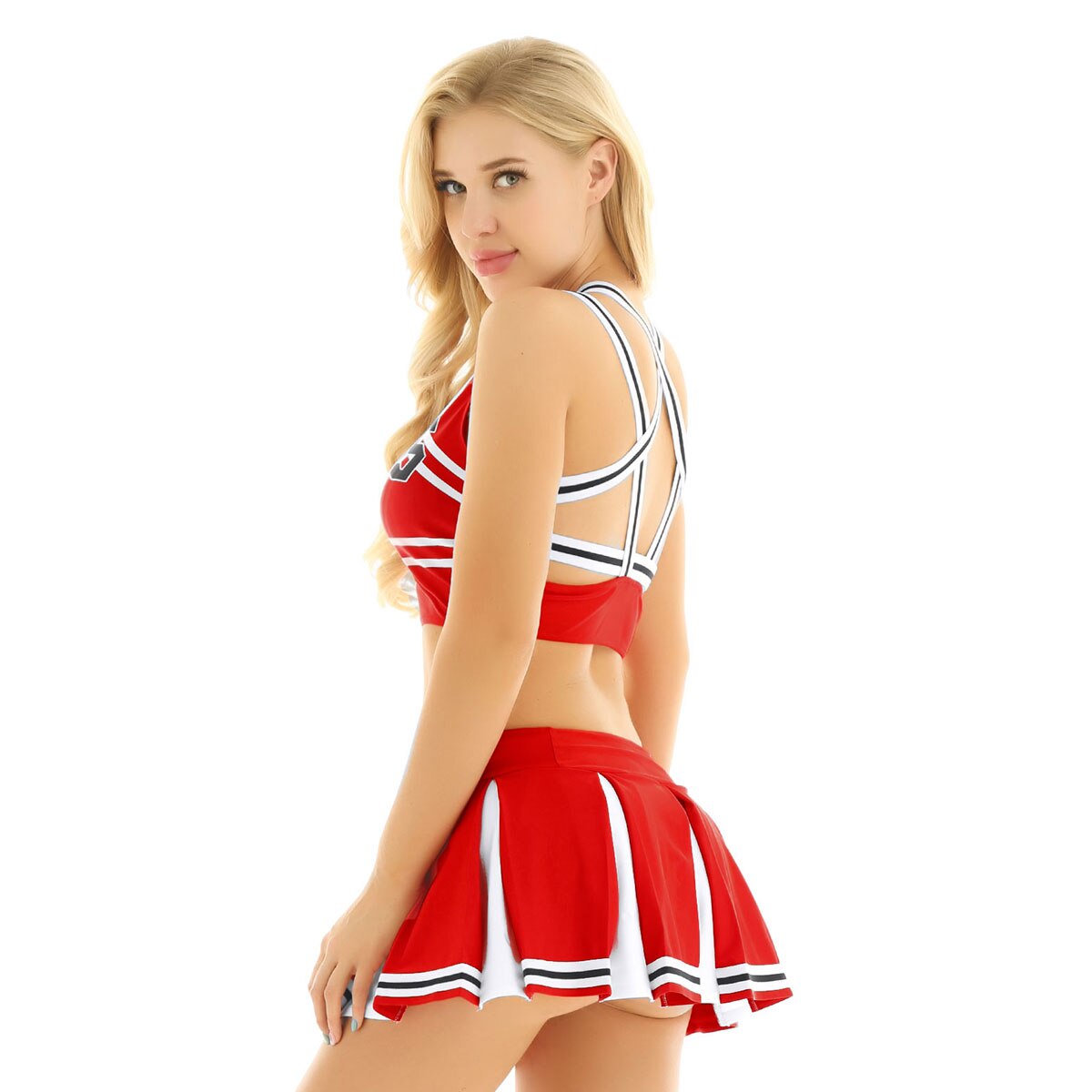 UNS/UK LAGER Frauen Japanischen Schülerin Cosplay Uniform Mädchen Sexy Dessous Gleeing Cheerleader Kostüm Set Halloween Kostüm Femme – Bild 2