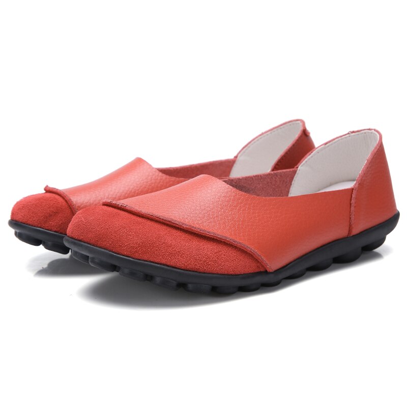 WDHKUN Marke Sommer Frau Weiche Freizeit Wohnungen Leder Schuhe Frau Mokassins Faulenzer Weibliche Casual Driving Schuhe Große Größe 35 ~ 44 – Bild 3