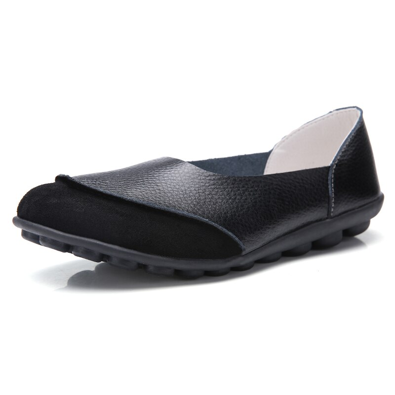 WDHKUN Marke Sommer Frau Weiche Freizeit Wohnungen Leder Schuhe Frau Mokassins Faulenzer Weibliche Casual Driving Schuhe Große Größe 35 ~ 44 – Bild 4