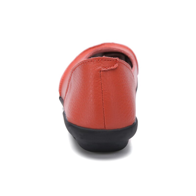 WDHKUN Marke Sommer Frau Weiche Freizeit Wohnungen Leder Schuhe Frau Mokassins Faulenzer Weibliche Casual Driving Schuhe Große Größe 35 ~ 44
