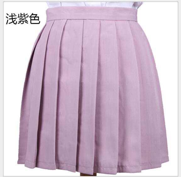 XS-3XL 2021 Hohe Taille Gefaltete Rock Anime Cosplay Schuluniform Student Mädchen Gefaltete Rock für Mädchen – Bild 4