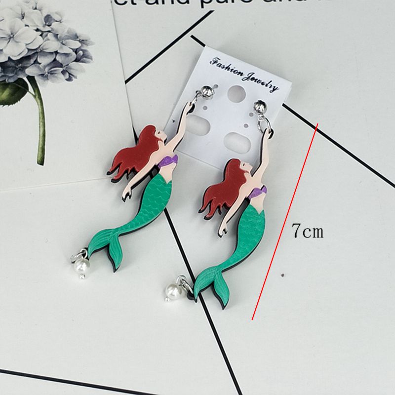 2019 koreanische Mode Lange Ohrring Big Herz Figur Lippen Quaste Geometrische Acryl Ohrringe Für Frauen Punk Schmuck Zubehör – Bild 4