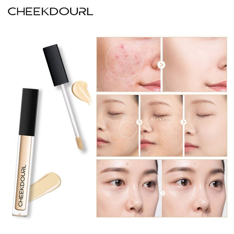 CHEEKDOURL Vollständige Abdeckung Wasserdichte Concealer Abdeckung Narben Akne Flüssigkeit Make-Up Augen Dunkle Kreis Creme Gesicht Corrector Concea – Bild 4
