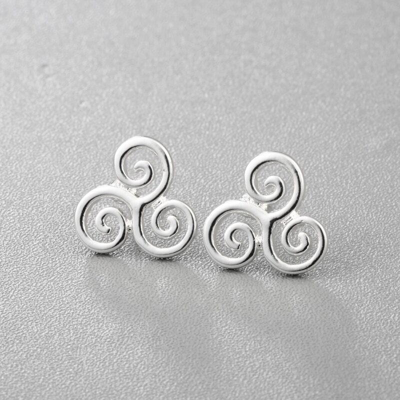 Kinitial 2019 Triskelion Muster Ohrringe für Frauen Mädchen Swirl Ohrringe Punk Hip Hop geometrische Erklärung ohr Schmuck ohrringe – Bild 4