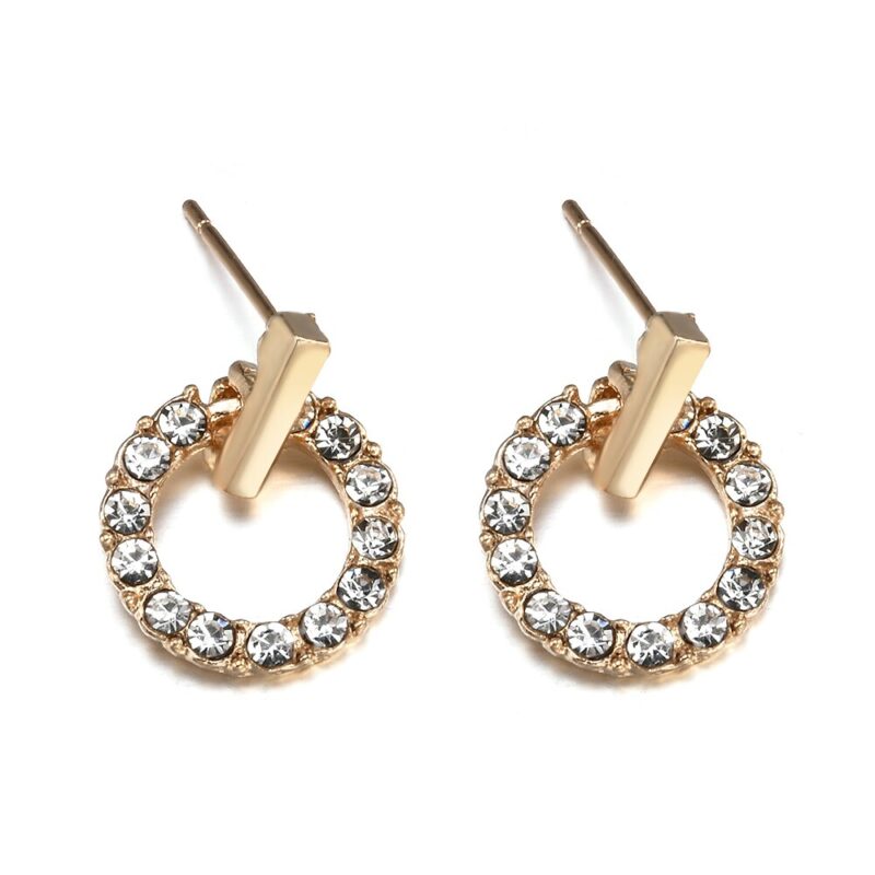 Neue Mode Frauen Stud Hochzeit Ohrringe Einfache Hypoallergen Kreis Exquisite Mini Ohrringe Weiblichen Schmuck 2019 Großhandel – Bild 6