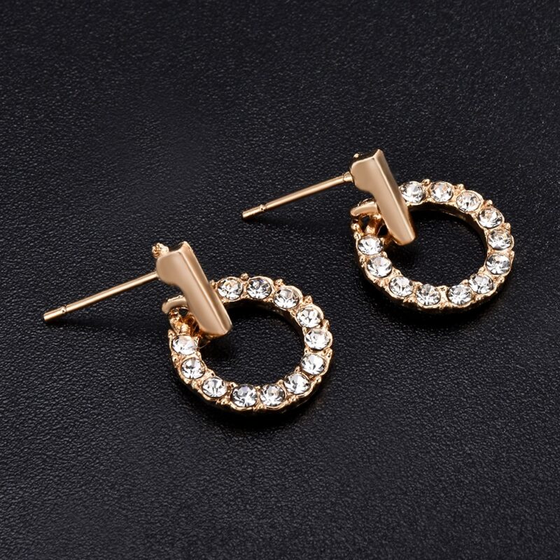 Neue Mode Frauen Stud Hochzeit Ohrringe Einfache Hypoallergen Kreis Exquisite Mini Ohrringe Weiblichen Schmuck 2019 Großhandel – Bild 2