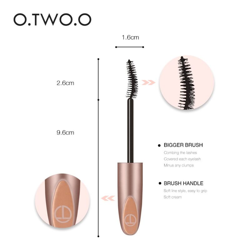O.TWO.O 4D Silk Fiber Wimpern Mascara Kosmetik Mascara Wasserdichte Tinte Rimel Für Wimpern Verlängerung Curling Dick Augen Wimpern – Bild 3
