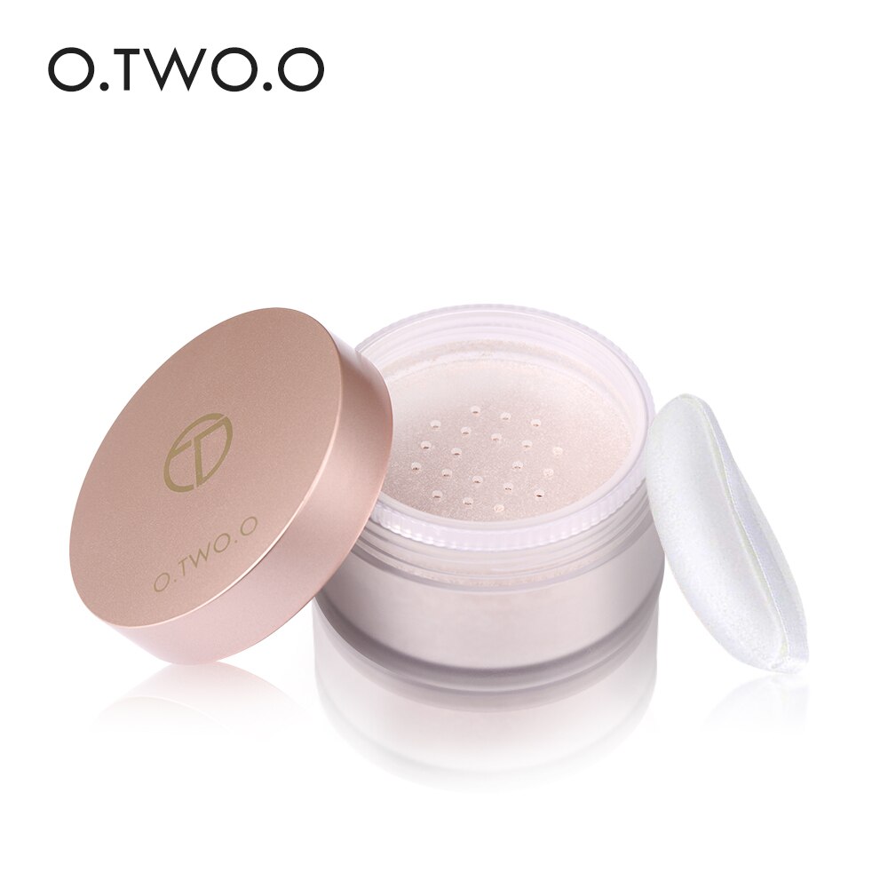 O.TWO.O Glatte Lose Pulver Matt Make-Up Transparent Finishing Pulver Wasserdichte Kosmetische Puff Für Gesicht Finish Einstellung Mit Puff – Bild 2