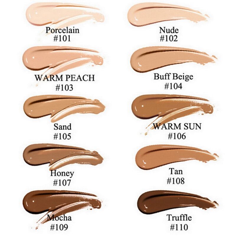 PHOERA 30ml Stiftung Basis Creme Lange Tragen Anhaltende Feuchtigkeitscreme Gesicht Öl Steuer Concealer Natürliche Flüssige Foundation Creme TSLM1 – Bild 3