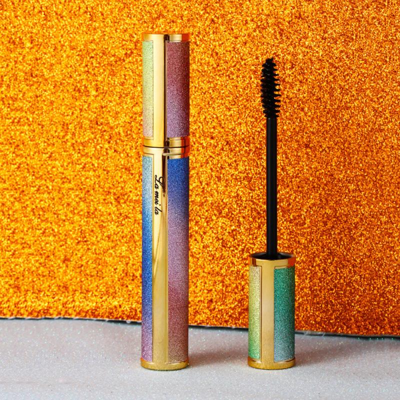 Seide faser mascara wasserdicht quick dry natürliche weiche lange wimpern make-up mascara schwarz dicken wimpern kosmetik wimpern creme – Bild 2