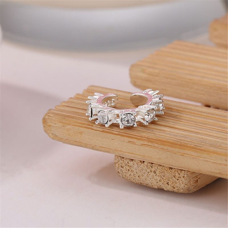 SexeMara Gold Farbe Clip Ohrringe Ohne Ohr Piercing Brinco Ohr Manschette Auf Ohrringe Für Frauen Kristall Schmuck boucle d oreille – Bild 3