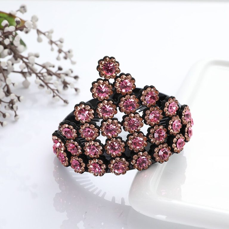 Yokawe Haarseil Mit Rose, Schwarz – Elastisches Gummiband Mit Blumen-Dekor, Ca. 12x9 Cm